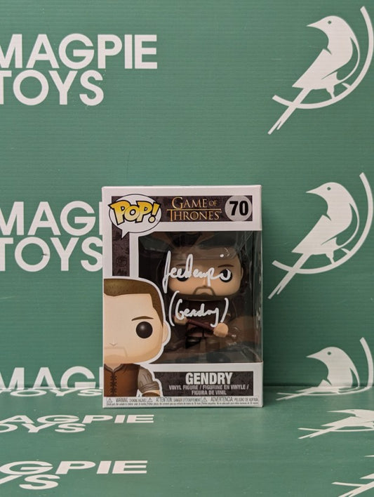 Joe Dempsie Signed Gendry Funko Pop - Game Of Thrones