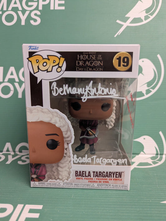 Bethany Anotonia Signed Baela Targaryen Funko Pop - House of The Dragon