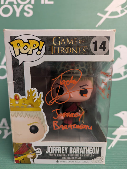 Jack Gleeson Signed Joffrey Baratheon Funko Pop - Game Of Thrones