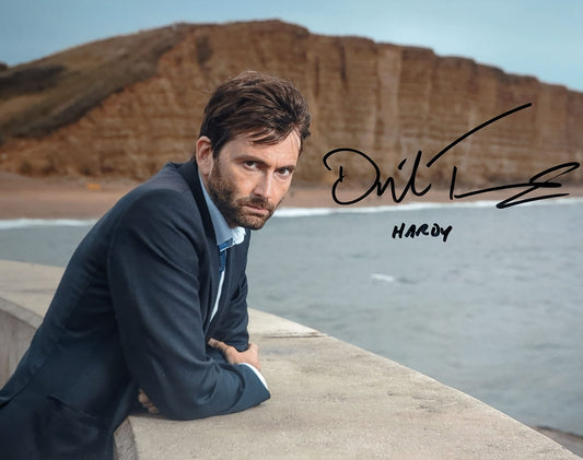 David Tennant Signed DI Hardy 11x14 Print - Broadchurch