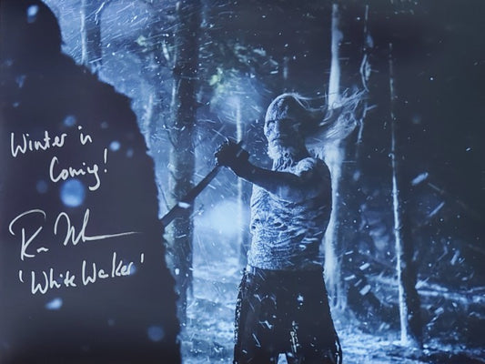 Ross Mullan Signed White Walker 12x16 Print - Game Of Thrones