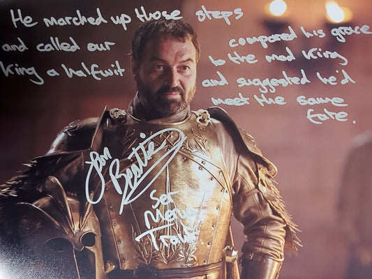 Ian Beatie Signed Ser Meryn Trant 11x14 Print - Game Of Thrones