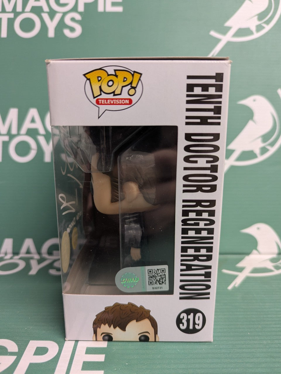 David Tennant Signed Tenth Doctor Funko Pop - Dr Who