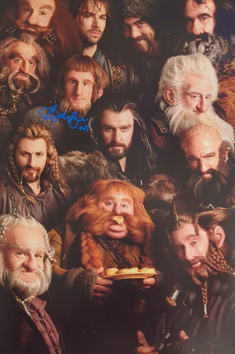 Adam Brown Signed Dwarf Headshot 12x18 Print - The Hobbit