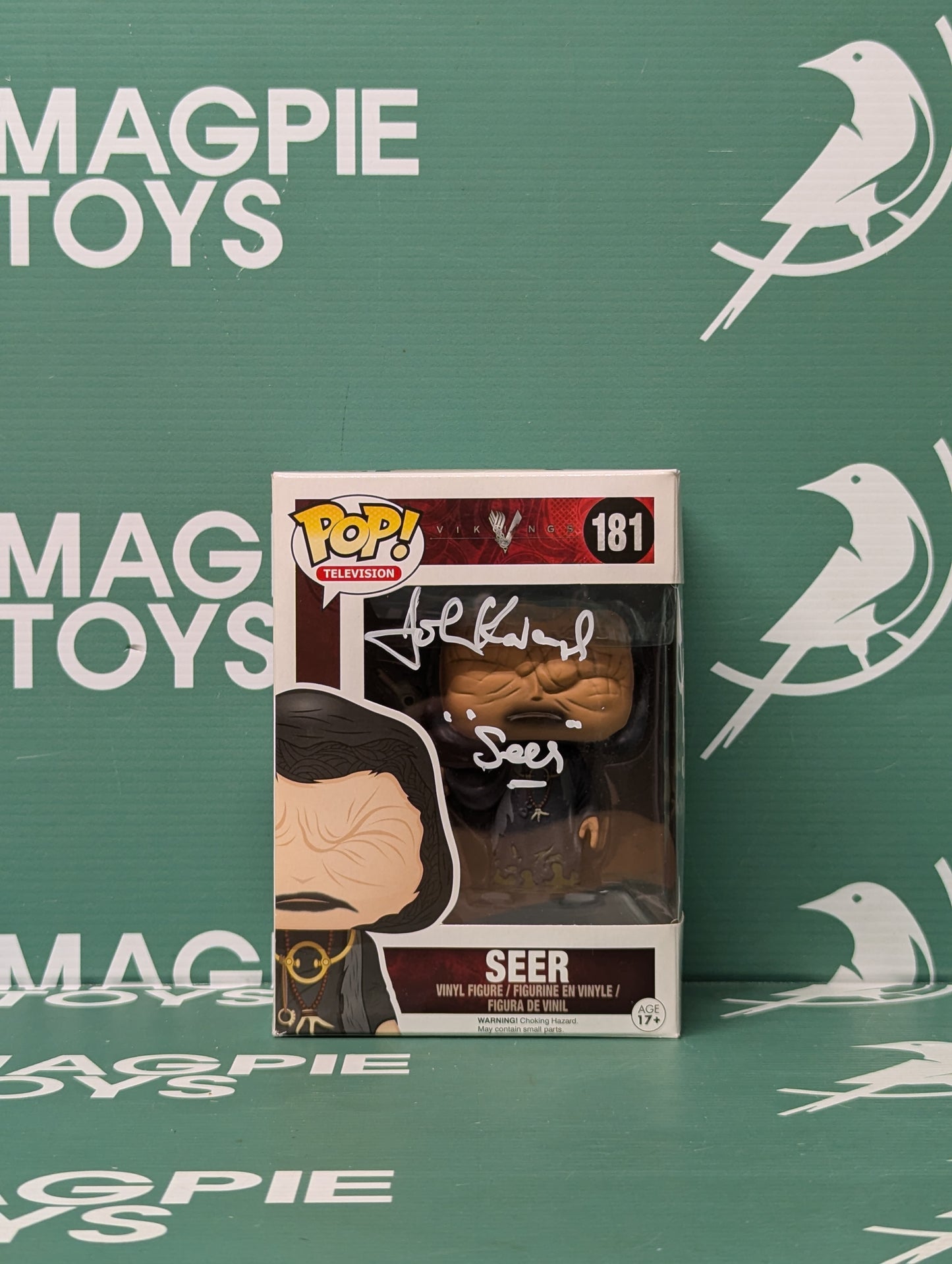 John Kavanagh Signed Seer Funko Pop - Vikings