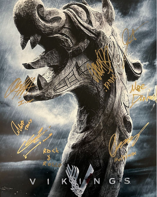 Multi Signed Vikings 16x20 Poster Print