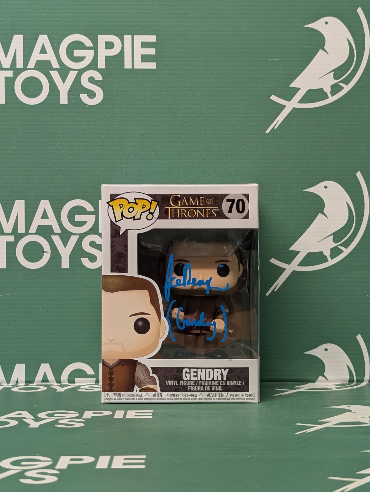 Joe Dempsie Signed Gendry Funko Pop - Game Of Thrones