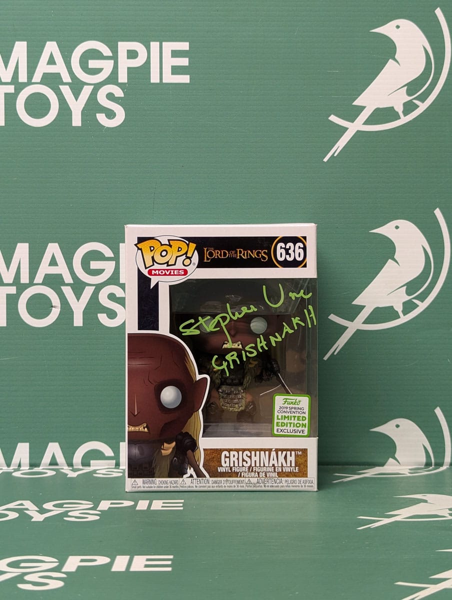 Stephen Ure Signed Grishnakh Funko Pop Lord Of The Rings