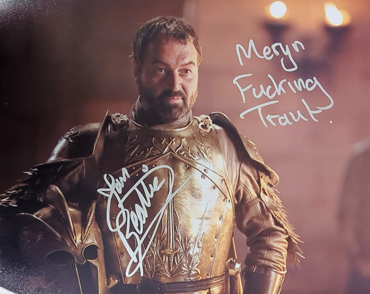 Ian Beatie Signed Ser Meryn Trant 11x14 Print - Game Of Thrones