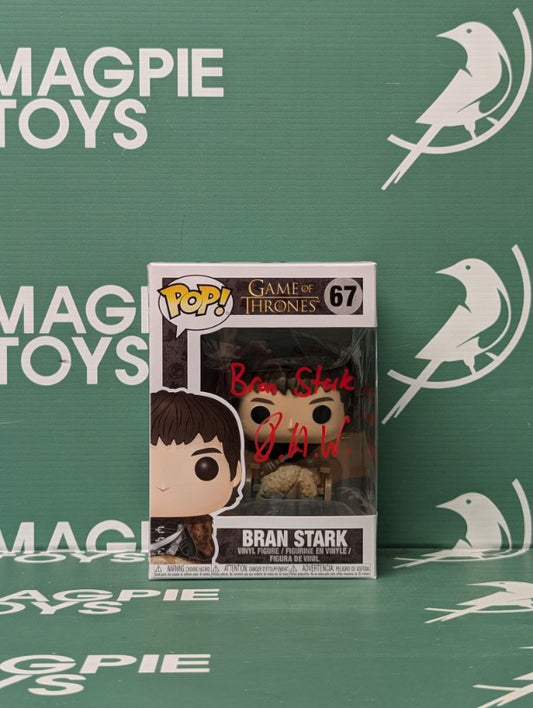 Isaac Hempstead Wright Signed Bran Stark Funko Pop - Game Of Thrones