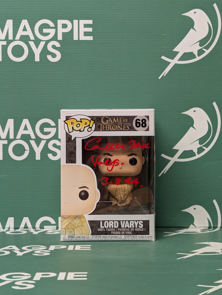 Conleth Hill Signed Lord Varys Funko Pop - Game Of Thrones