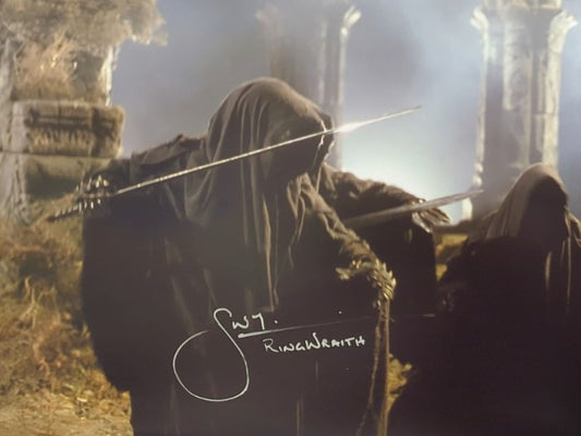 Shane Rangi Signed Ring Wraith 11x14  Print - Lord Of The Rings