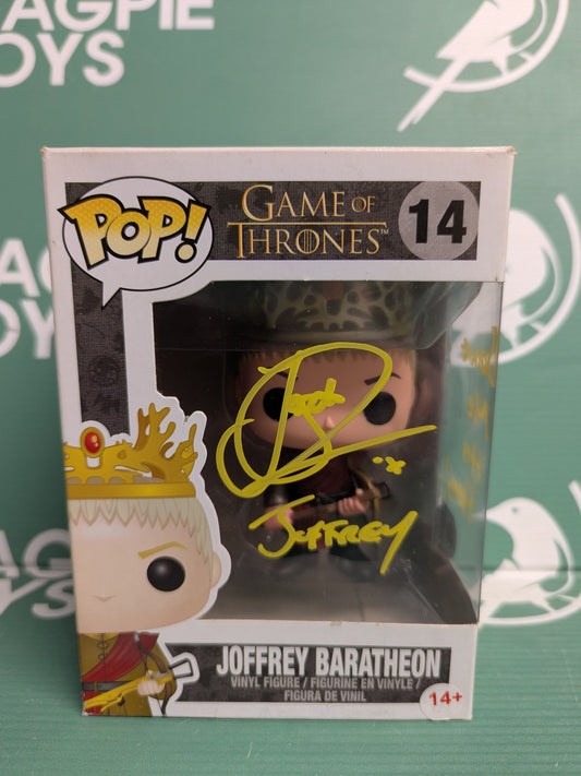 Jack Gleeson Signed Joffrey Baratheon Funko Pop - Game Of Thrones