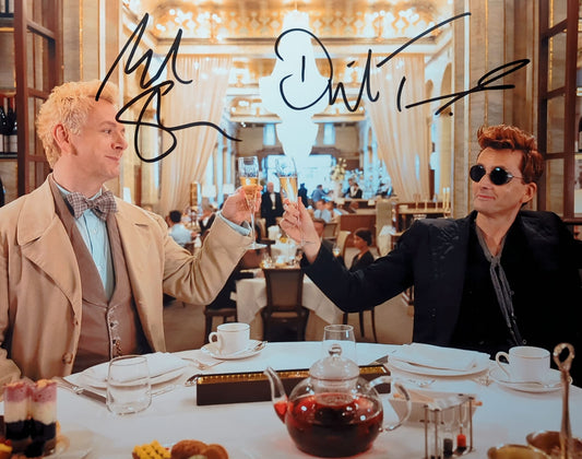 Michael Sheen & David Tennant Dual Signed 11x14 Print - Good Omens