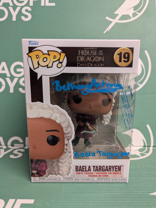 Bethany Anotonia Signed Baela Targaryen Funko Pop - House of The Dragon