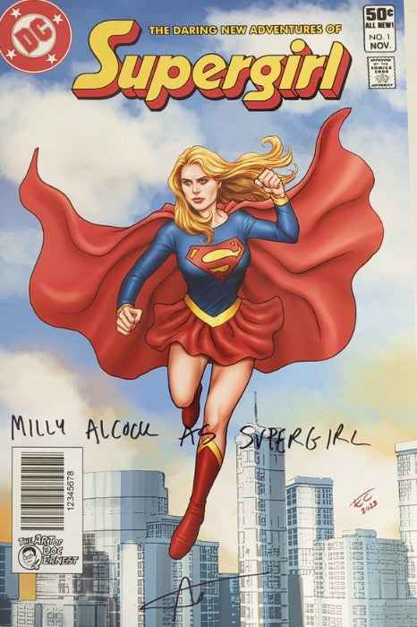 Milly Alcock Signed Supergirl 12x18 Print