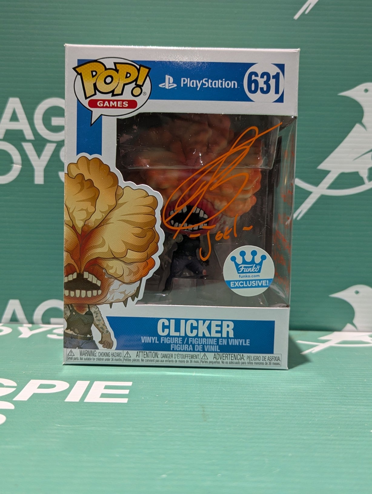 Troy Baker Signed Clicker Funko Pop - The Last of Us