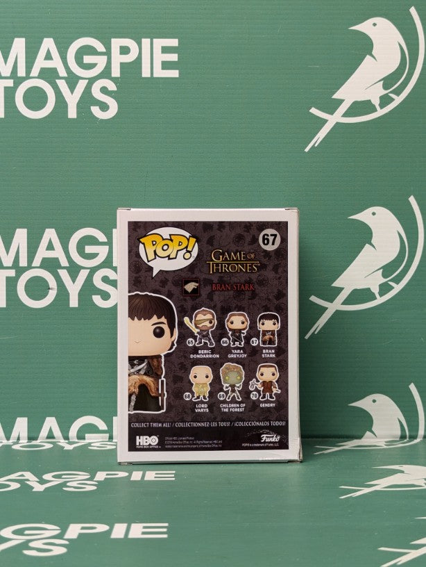 Isaac Hempstead Wright Signed Bran Stark Funko Pop - Game Of Thrones